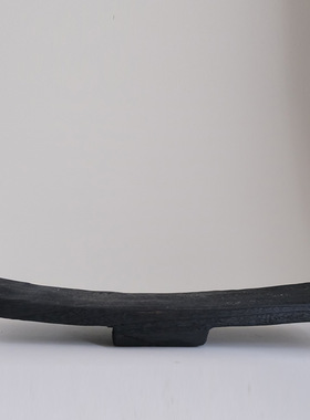 侘寂风装饰木质托盘长方形木盘高级感手工长盘民宿茶盘软装饰品