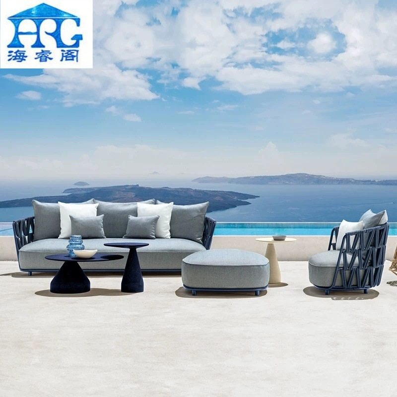 北欧户外休闲沙发别墅庭院室外露天阳台花园酒店铝合金藤家具组合,住宅家具,户外沙发,淘宝优惠券,粉丝福利购,淘宝优惠卷