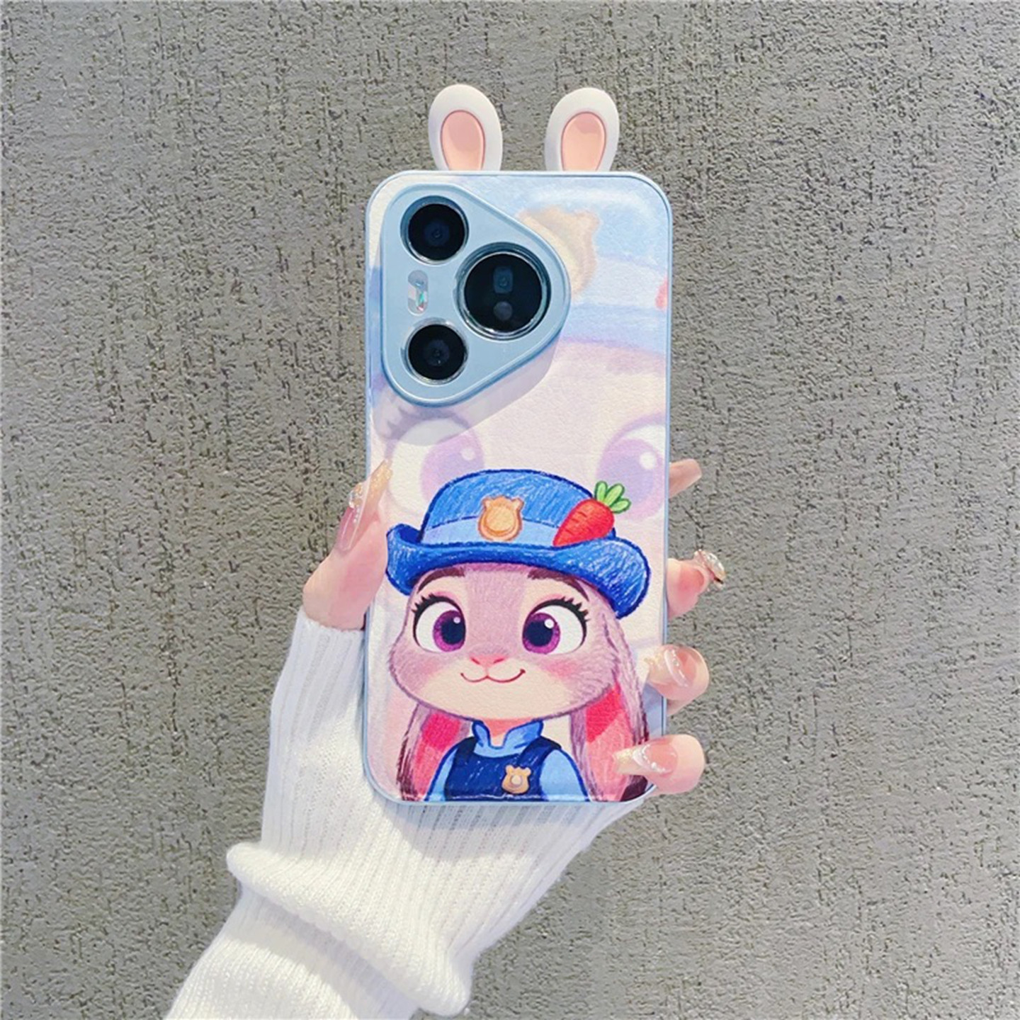 卡通朱迪尼克适用华为pura70pro手机壳新品高级感pura80pro网红爆款手机壳p60/p50/40好看的外壳保护套女生