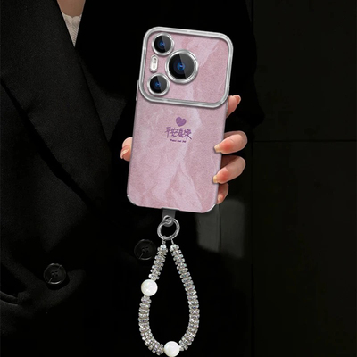 ins风轻奢感平安喜乐适用华为pura80pro手机壳新款高级感pura70网红爆款手机壳p60/p50/p40防摔外壳保护套女