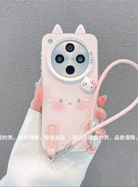 ins风小清新腮红小猫适用oppofindx8pro手机壳新款高级感findx7网红爆款手机壳findx6/5防摔外壳挂绳保护套女