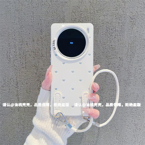 ins风小清新碎花爱心适用vivox200/x100pro手机壳新款高级感x90/x80网红爆款手机壳x70/x60防摔外壳保护套女