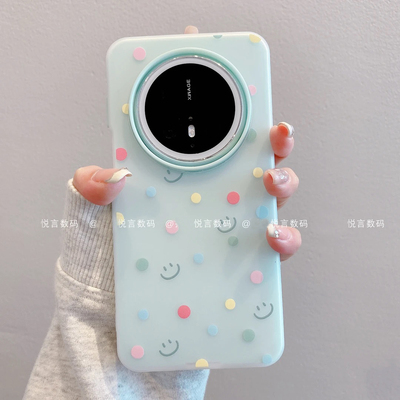 ins风彩色波点笑脸适用华为mate70pro手机壳新款高级感mate60网红爆款手机壳mate50/40/30防摔外壳保护套女