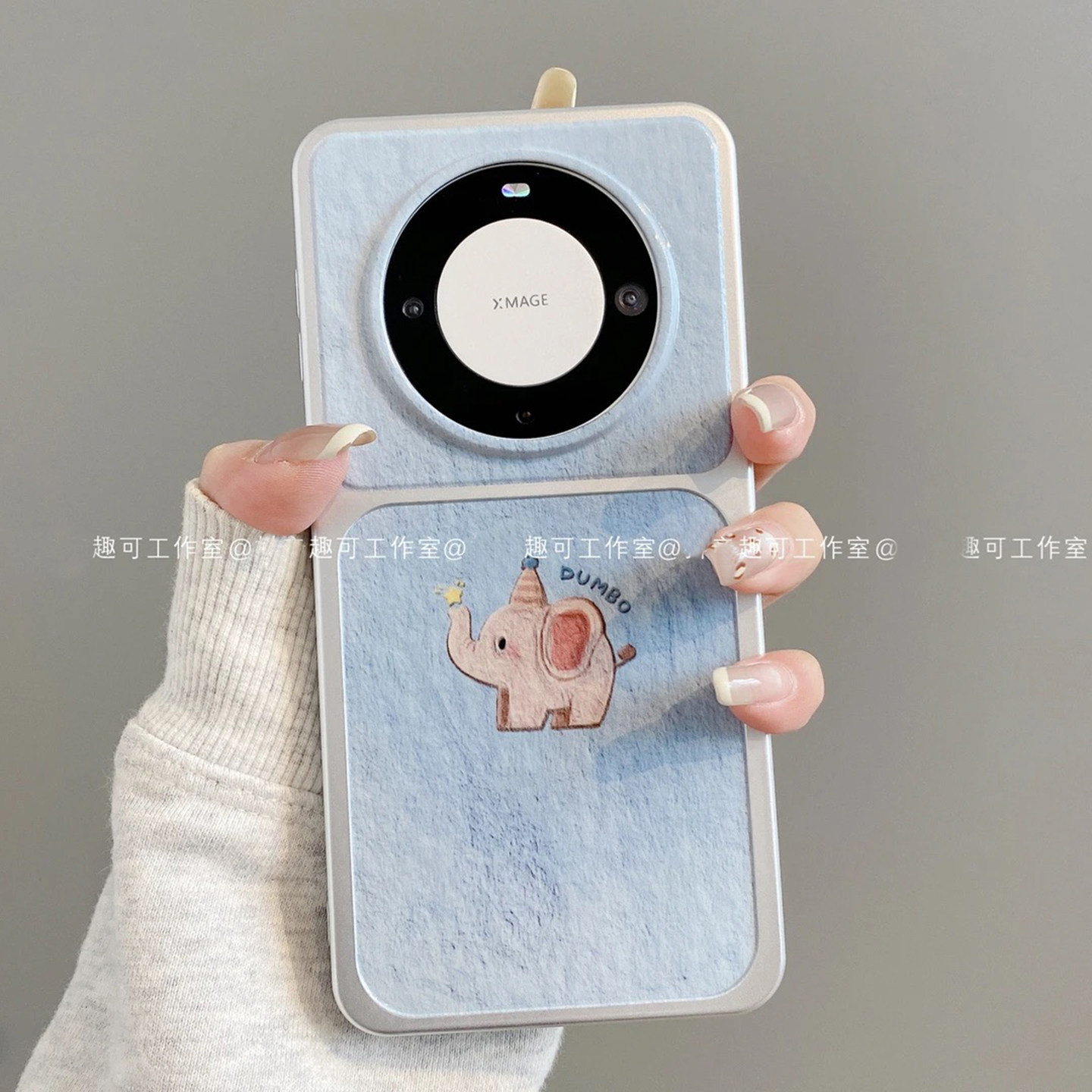 油画感小象适用华为mate60pro手机壳新品高级感mate70pro网红爆款手机壳mate80pro防摔外壳好看的保护套女生