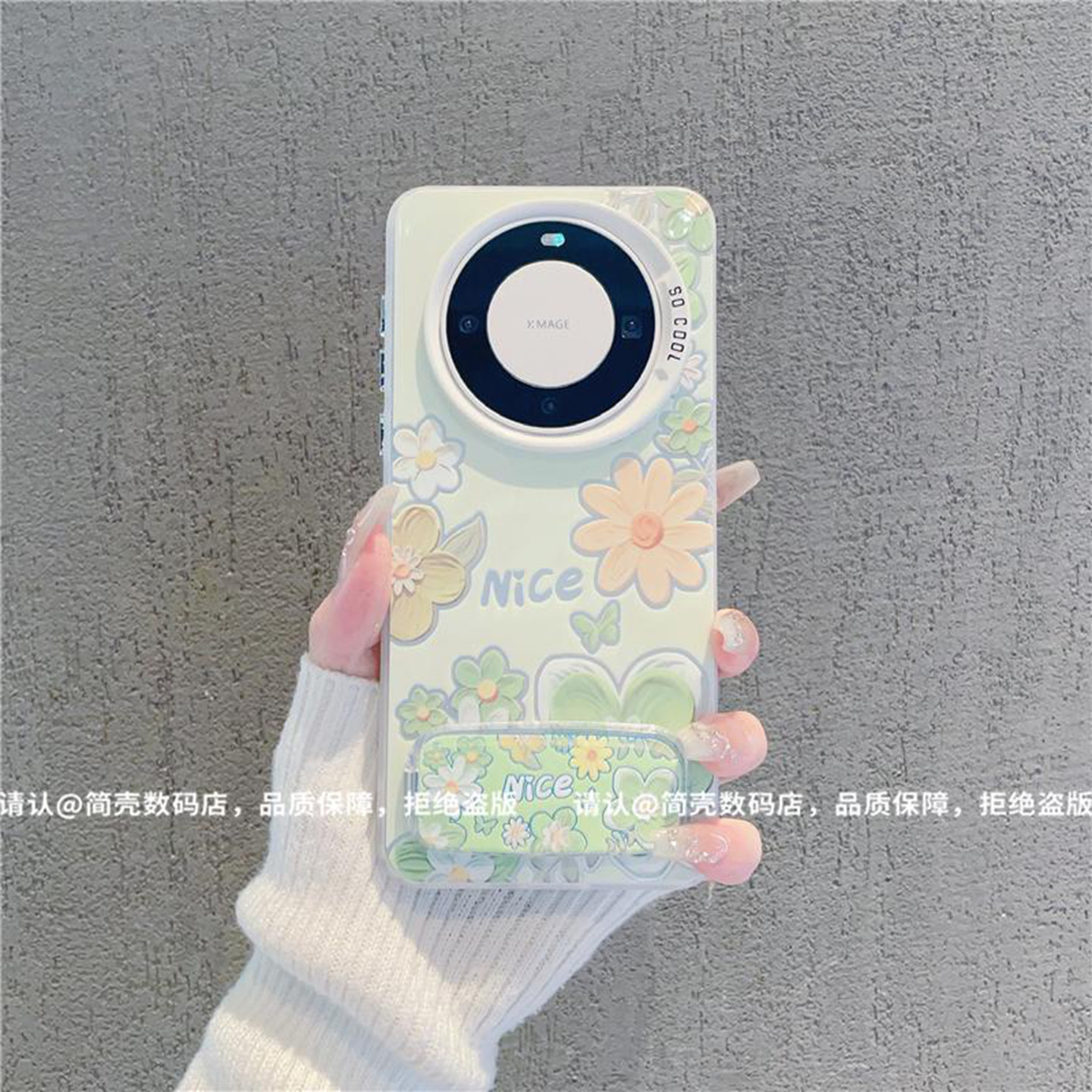 ins风油画感花朵适用华为mate60pro手机壳新款高级感mate70网红爆款手机壳mate80pro防摔外壳支架保护套女生