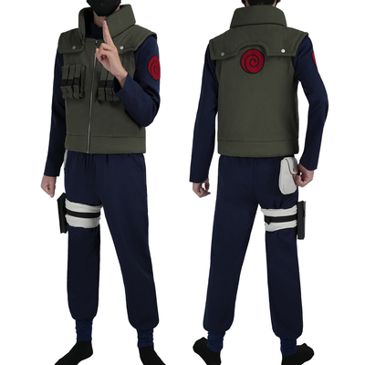 控想派系火影忍者卡卡西上忍套装卡卡西木叶旗木上忍马甲COS服