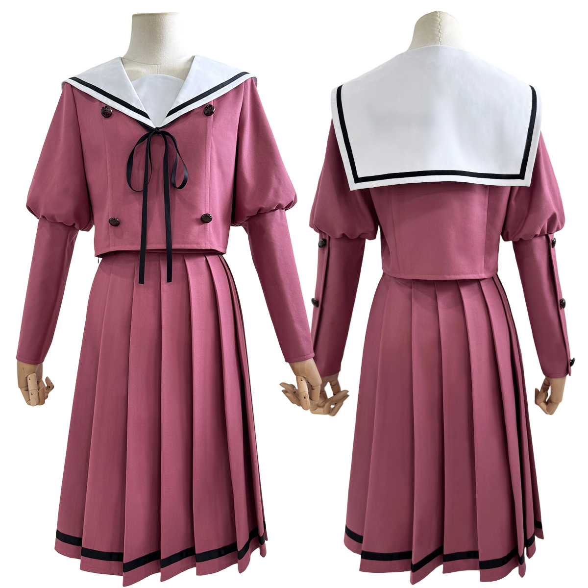 控想派系薰香花朵凛然绽放和栗薰子COS服桔梗学院制服