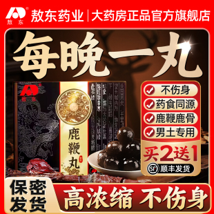 男用高纯度鹿鞭鹿肾片人参片 敖东鹿鞭丸梅花鹿鞭膏正品 3盒装