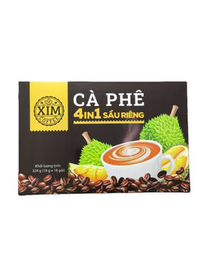 原装越南进口XIM四合一榴莲咖啡冻干榴莲粉咖啡爱好者必试好货