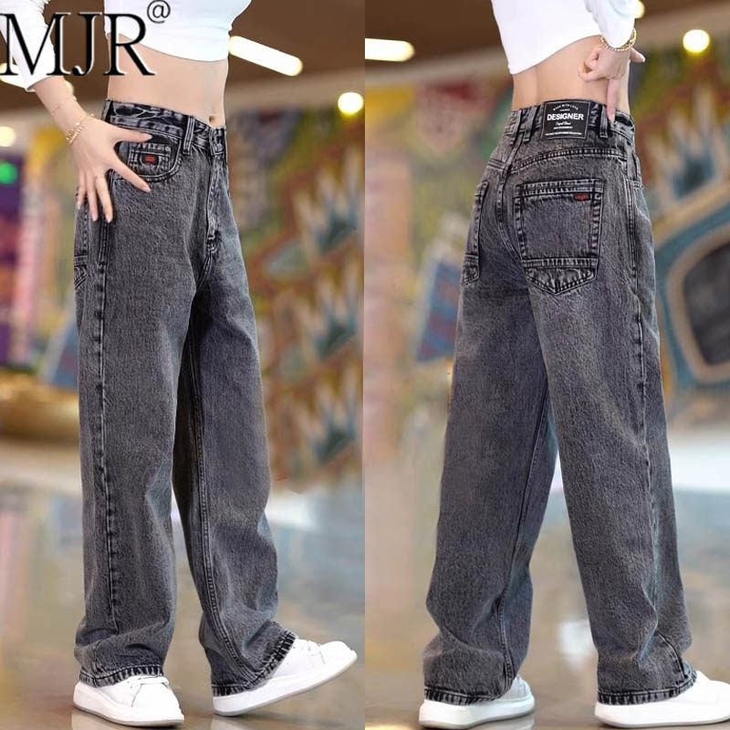 美式复古牛仔裤男款春秋季新款潮流宽松直筒裤时尚垂感休闲长裤子
