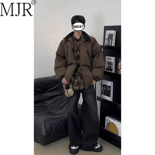 韩系超好看羽绒棉服男士2026新款美式加厚保暖面包服男装冬装外套