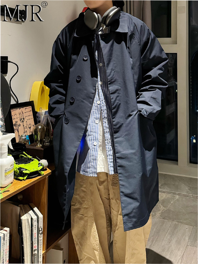 高端男士风衣外套2025新款秋季穿搭高级感男装情侣中长款休闲大衣