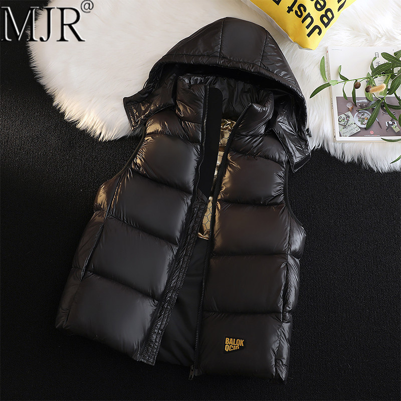 高级感黑金羽绒棉马甲男士2025新款加厚保暖无袖棉服男装冬装外套