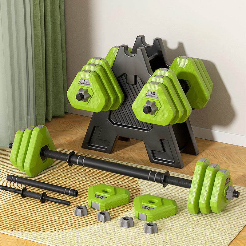 拉车套罩哑铃男士健身锻炼器材家用套装组合杠铃女士可调节重量亚玲男