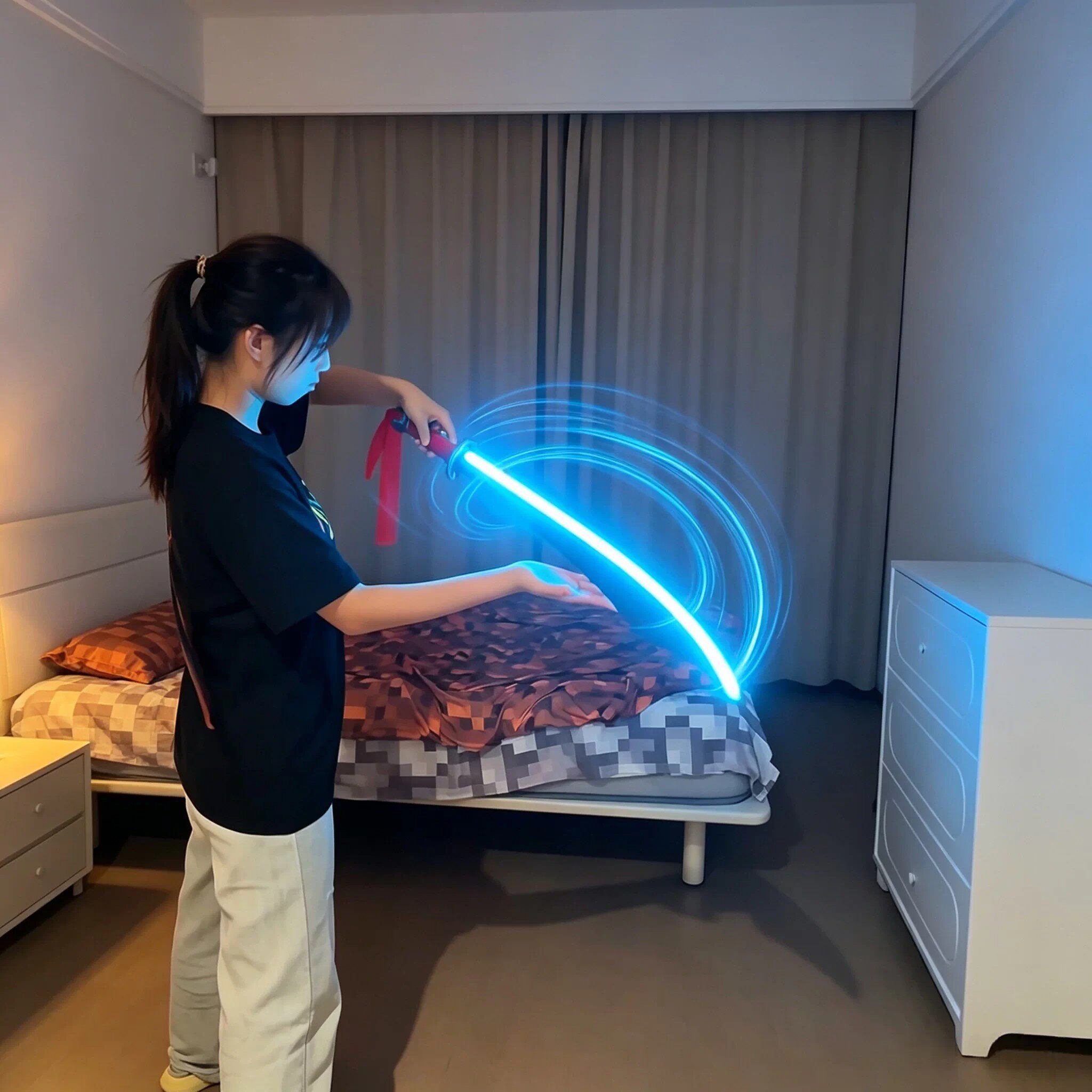 喷雾灯光音效儿童冲锋刀玩具