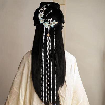 古风汉服月亮头冠仙气发饰