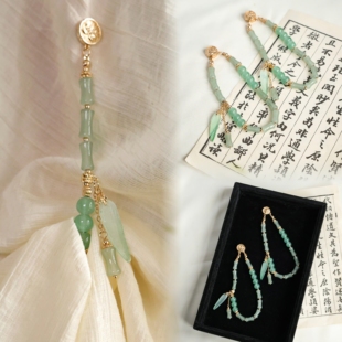 脚固定挽袖 子磁吸扣固定器日常出行裤 子神器 扣古风袖 汉服竹叶袖