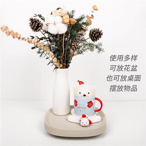 移动花盆托盘底座带轮万向轮花盘拖滚轮滑轮白色塑料隐藏形接水盘