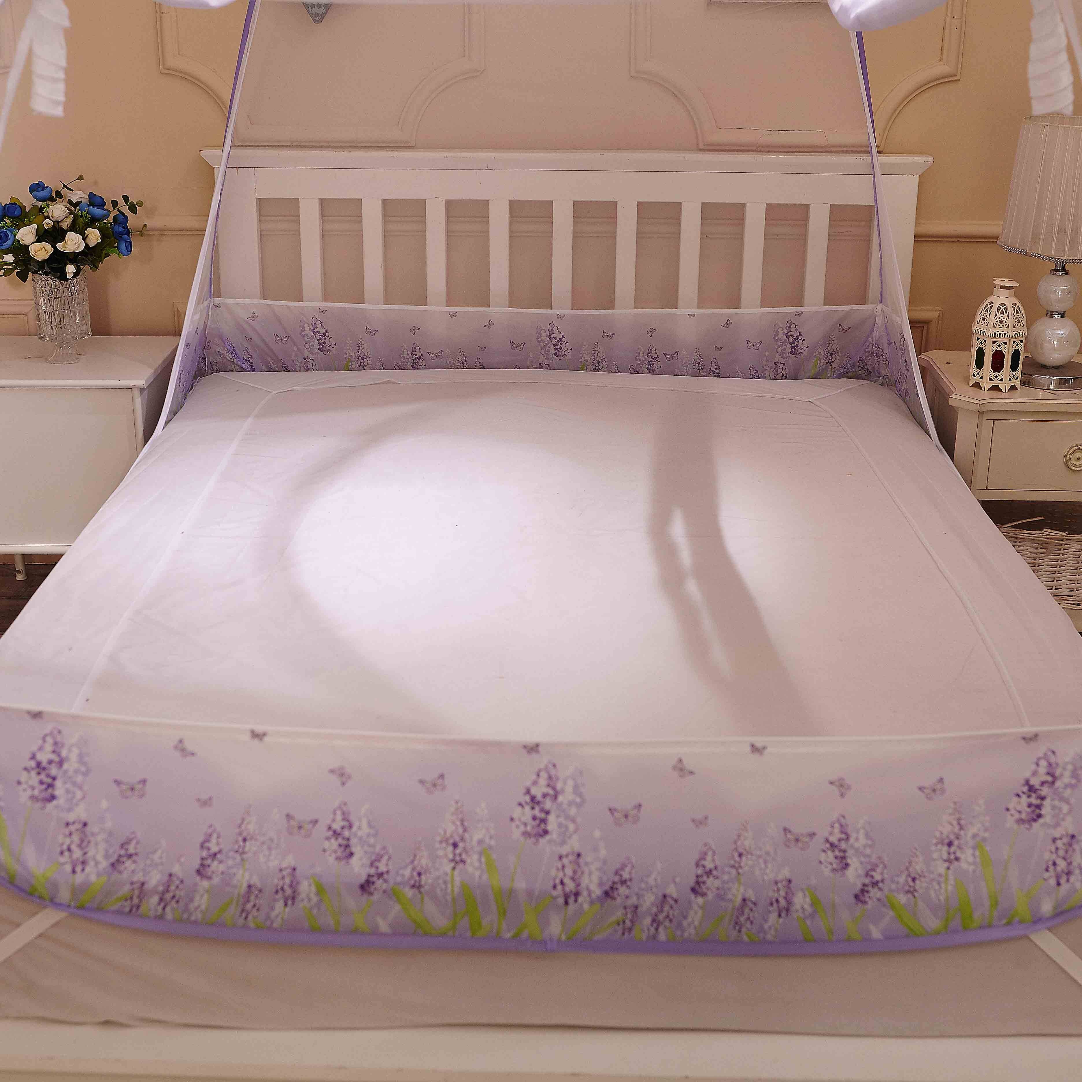 装蒙床古蚊底.8m免床家用198147m5折回叠防.摔1安.2米学包帐生1宿