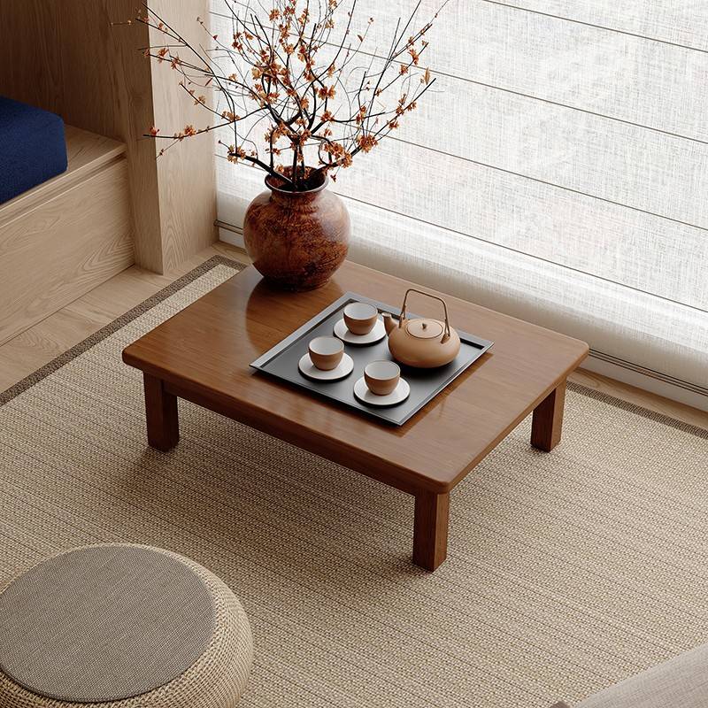小桌阳飘台型榻小榻上米方写几茶子无品牌/窗茶桌实木长床桌形作