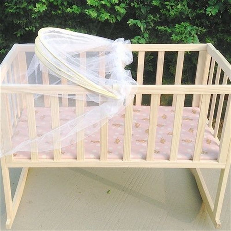 热销婴儿蚊帐g婴儿床通用儿童全罩宝宝蒙古包支架可折叠摇篮防蚊