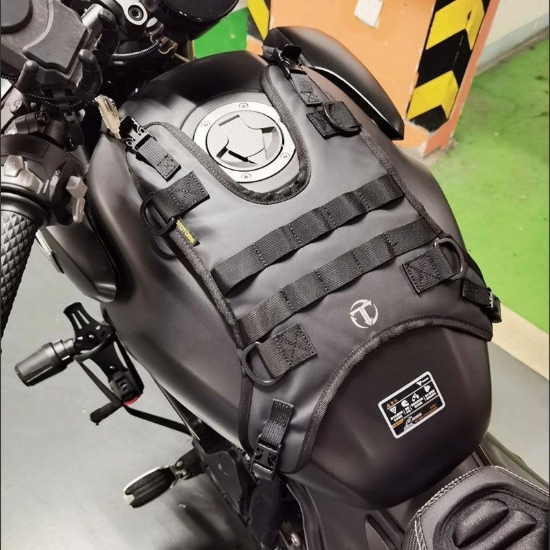 热销摩托车油箱包挂载l油箱马甲闪300.奔达250金吉拉300巡航便捷