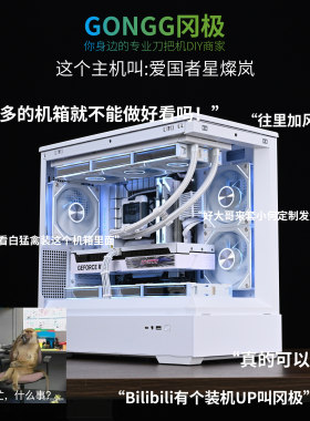 爱国者 星燦岚 i5/14600kf电脑台式水冷游戏MATX海景房整机4070S