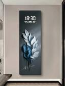 家大业大轻奢led数字电子时钟玄关创意钟表挂钟客厅家用2025新款