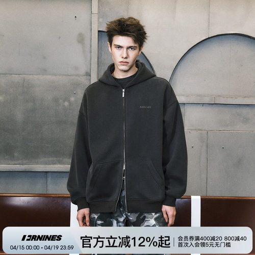 FORNINES安可拉红复古开衫卫衣