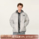 黄子弘凡同款 FORNINES白鸭绒羽绒服男潮牌冬季 立领面包服加厚外套