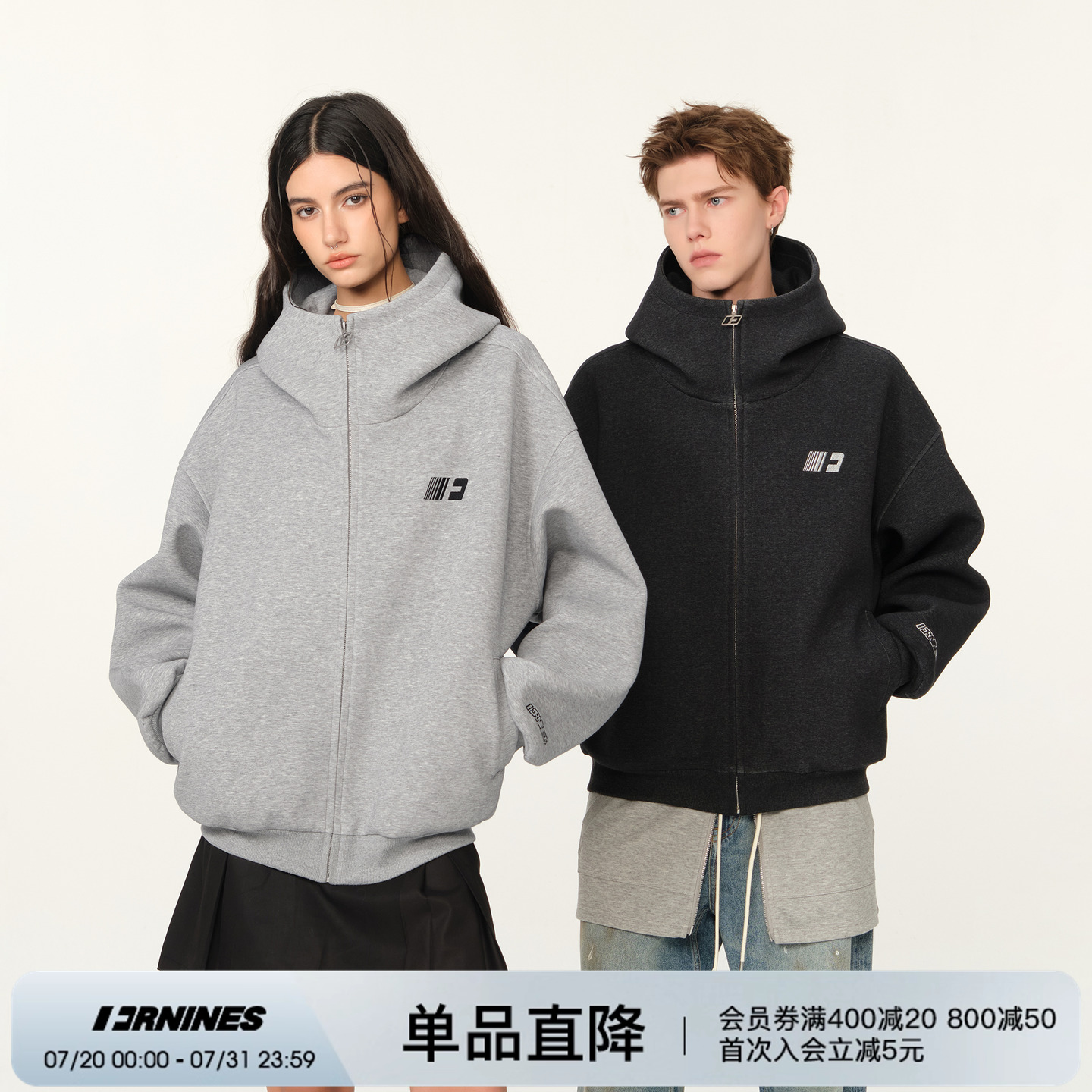 FORNINES重磅空气层卫衣外套