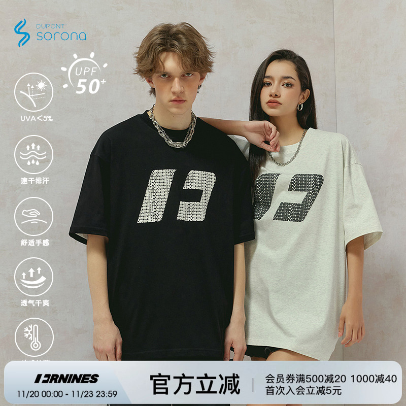 FORNINES美式复古重磅短袖T恤