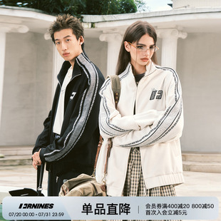 立领夹克 运动潮牌美式 FORNINES粗花呢拼接棒球服外套男生春季 新款