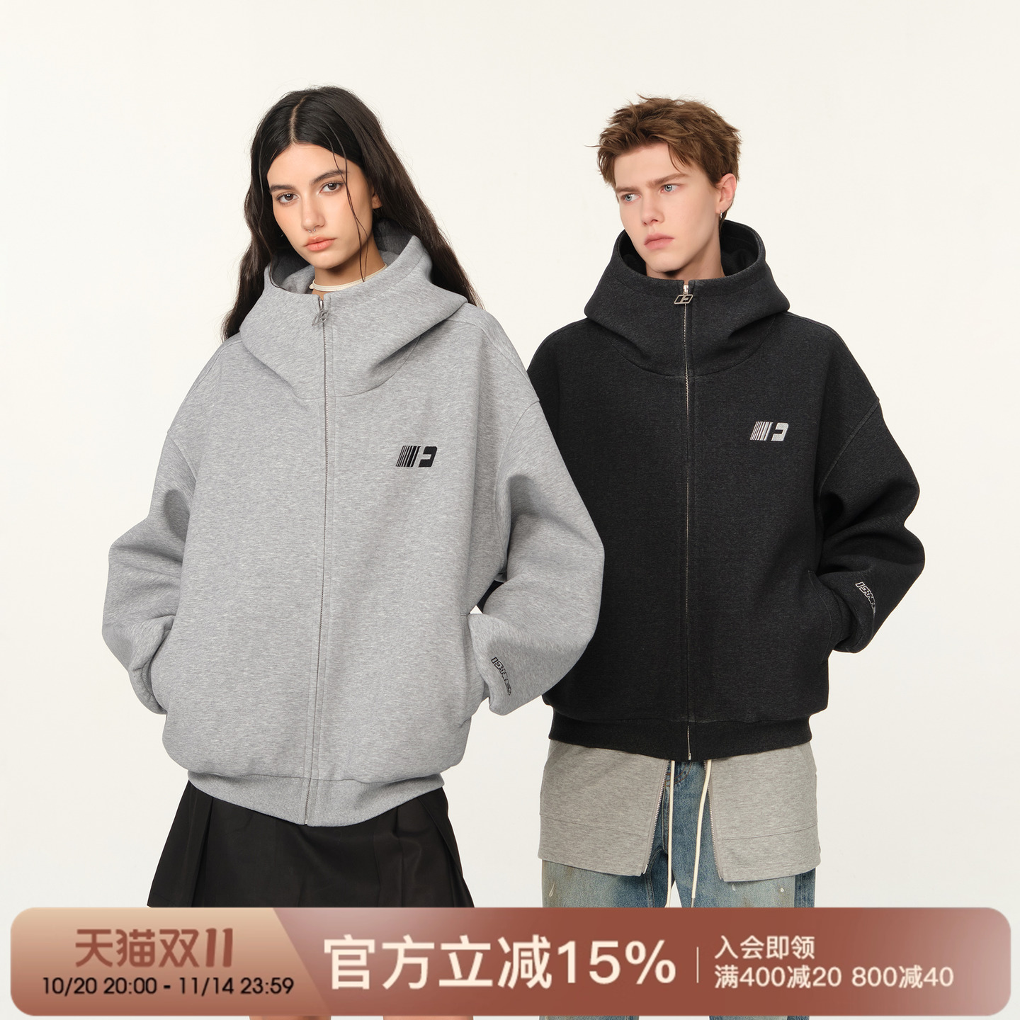 FORNINES重磅空气层卫衣外套
