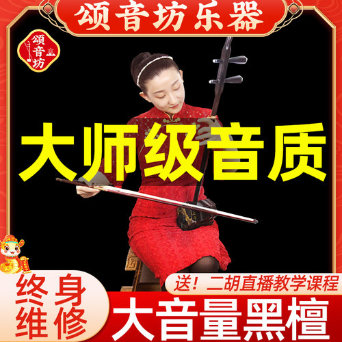 专业黑檀二胡考级演奏琴厂家直销