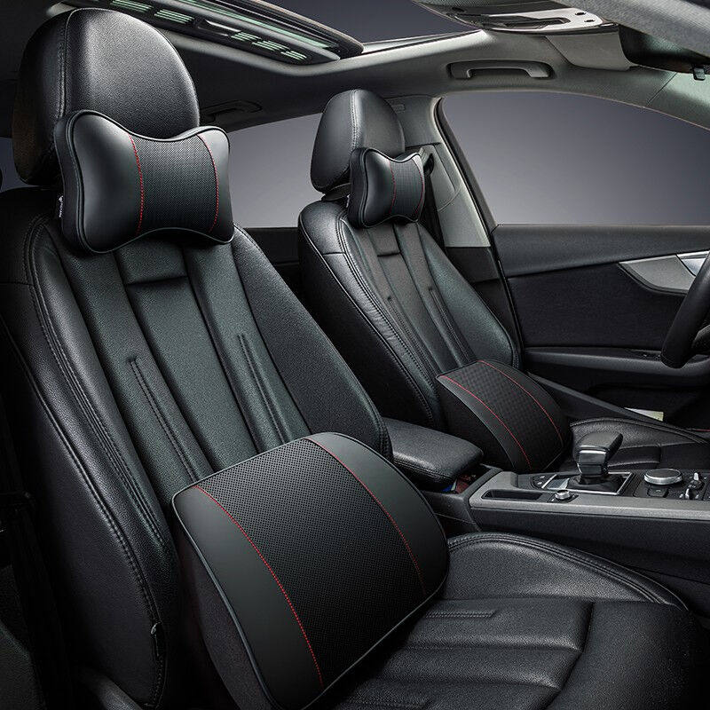 車格仕汽车头枕腰靠套装车载四季通用车用按摩枕头一对抱枕靠枕护