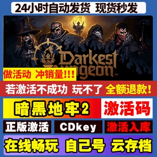 暗黑地牢2   激活码 全球区 CDKEY 激活入库 pc电脑游戏
