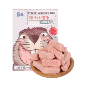 BeBi冻干山楂条水果条山楂棒儿童零食宝宝辅食添加鸡内金益生元