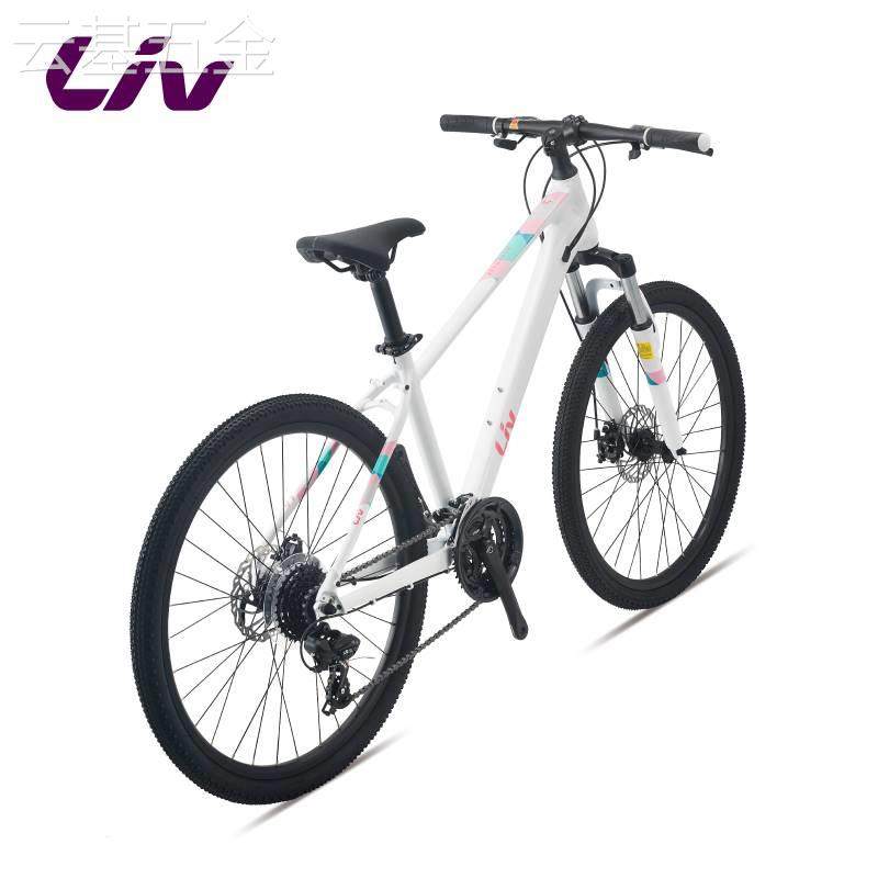 Liv丽以芙MEME1咪咪1机械碟刹26寸24速轻便变速避震山地自行车