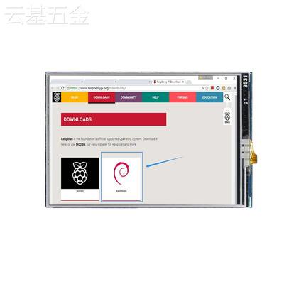 树莓派RaspberryPi3B+/4B3.5寸显示屏带风扇SPI电阻触摸屏幕