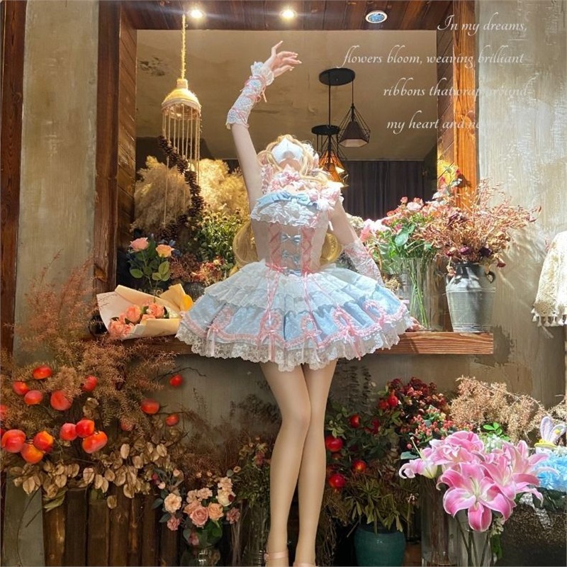 【芙蝶恋曲】洛丽猫Lolita原创 全款洋装jsk连衣裙蝴蝶结洛丽塔