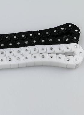 厂家定制白色PO黑塑料输送链条 P660P0P传动链 色RS40龙骨M尼龙链