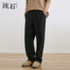 高端加厚休闲长裤 简约经典 2026年春季 流石男装 新款 男士 抗皱直筒裤