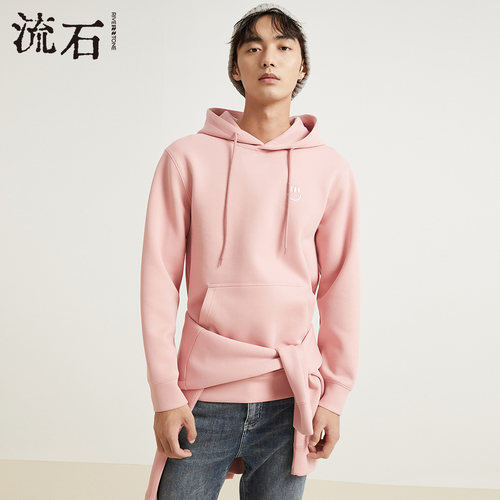 流石男装高端休闲运动连帽卫衣潮