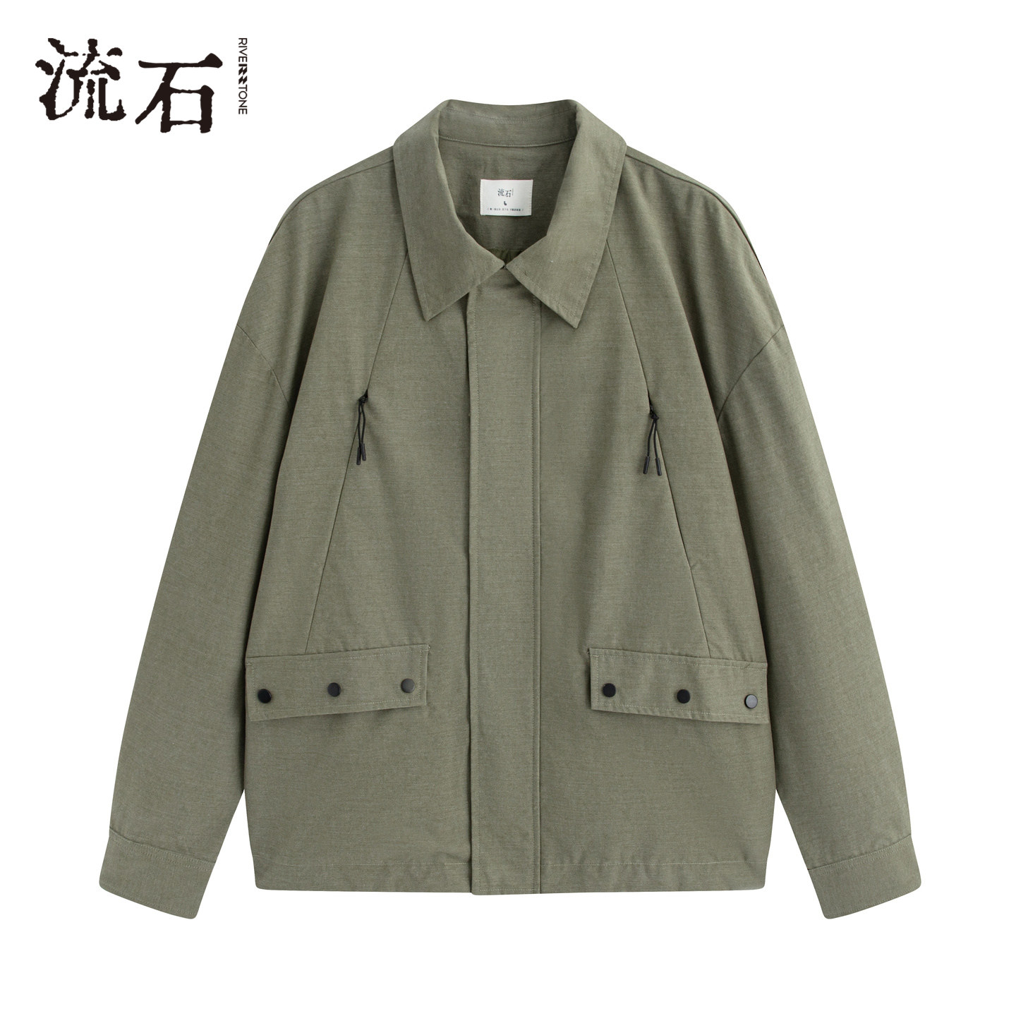 【商场同款】流石男装经典复古梭织外套2026年春季新款男款夹克衫