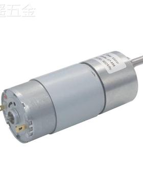 37GB555直流微型减速器电机12V24V齿轮马达diy调速器9V大扭矩小型