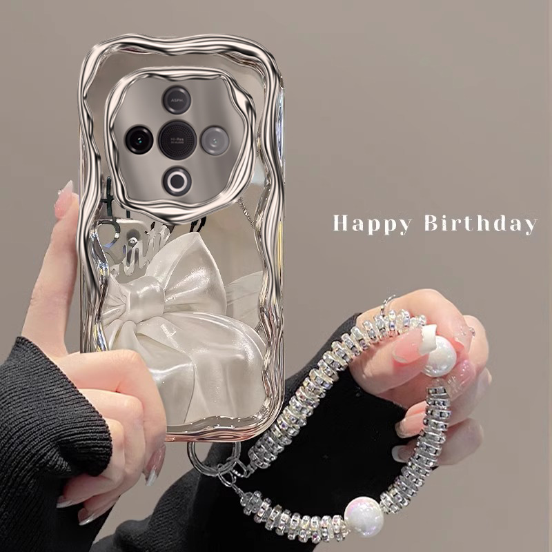 适用vivoY系列英文蝴蝶结手机壳