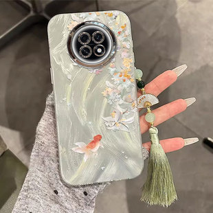 适用OPPOK13s手机壳时尚清新艺术桂花锦鲤PLL110自带镜头膜保护套高颜值女款全包防摔外壳网红挂坠