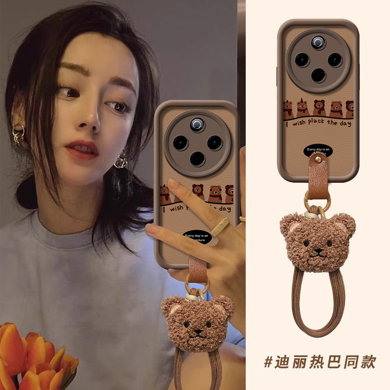 适用vivoY系列可爱小熊公仔外壳