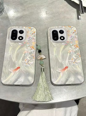 适用一加15手机壳新款创意OnePlus13t时尚桂花锦鲤1+12羽纱保护套一加11全包防摔外壳10t高颜值女款